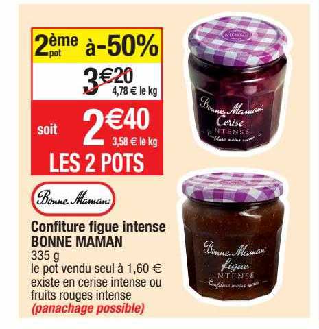 confiture figue intense bonne maman