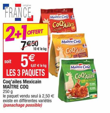 coq'ailes mexicain maître coq
