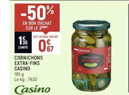 cornichons extra-fins casino