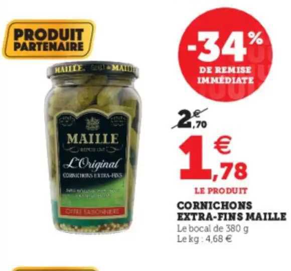 cornichons extra-fins maille