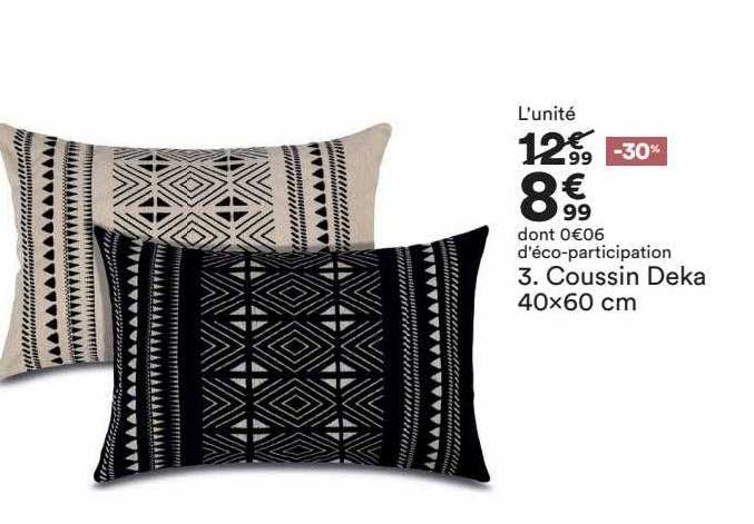 coussin deka 40 x 60 cm