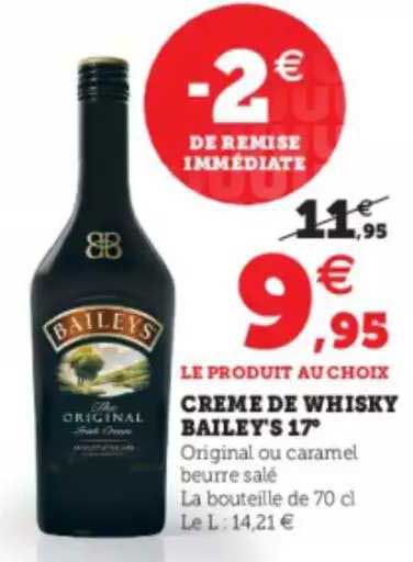 crème de whisky bailey's 17°