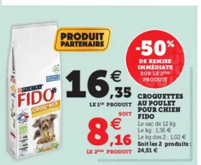 Croquettes Au Poulet Pour Chien Fido