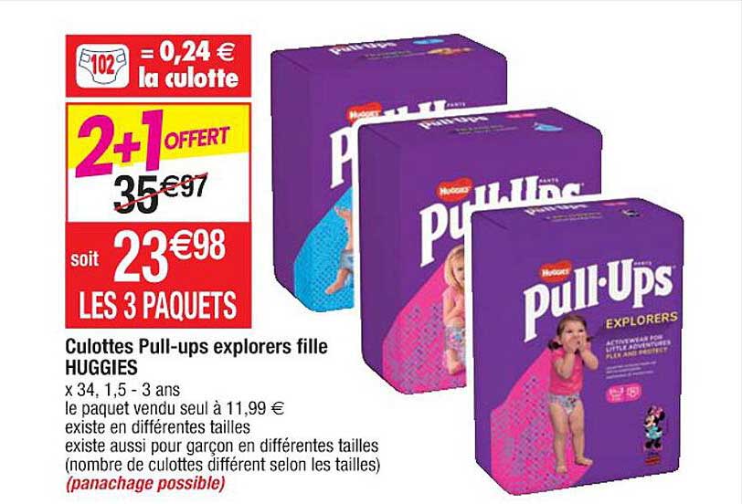 culottes pull-ups explorers fille huggies