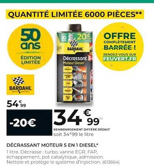 décrassant moteurs 5 en 1 diesel