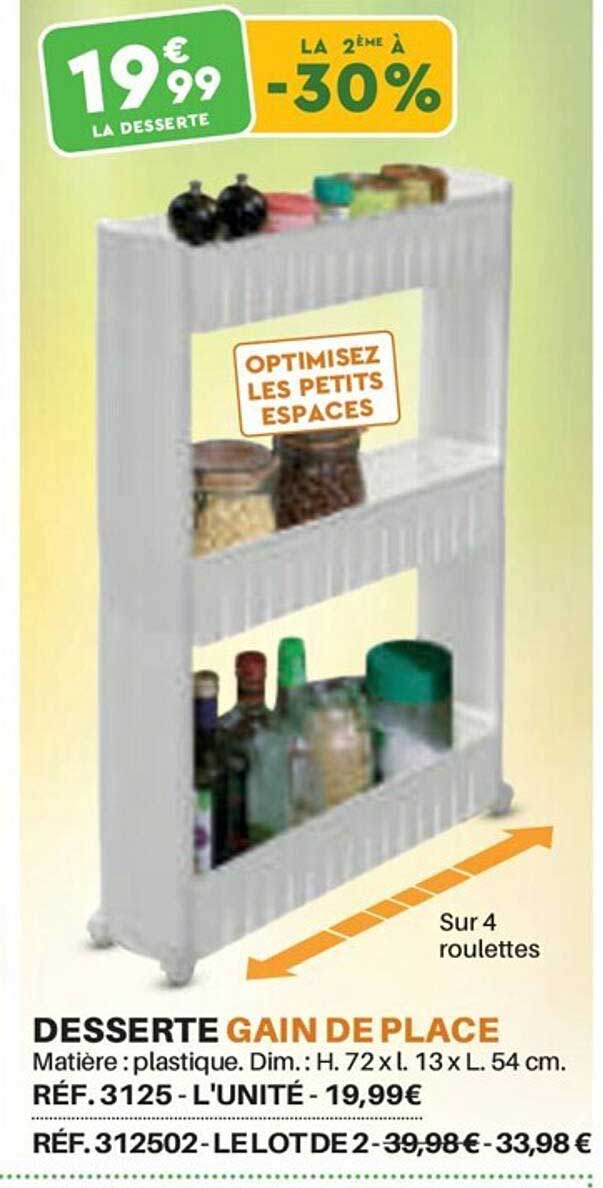 desserte gain de place