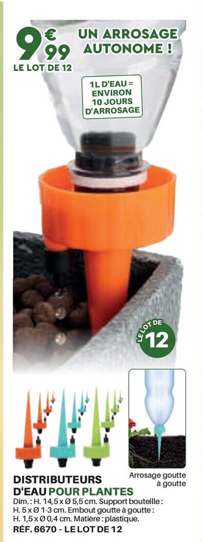 distributeurs d'eau pour plantes