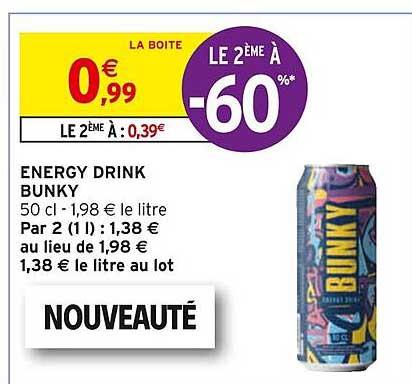 energy drink bunky