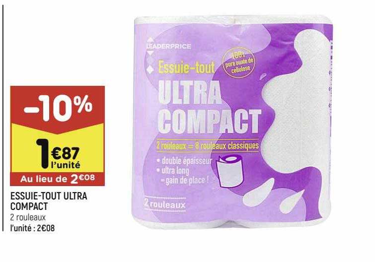essuie-tout ultra compact