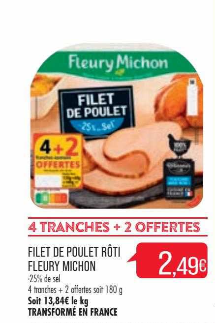 filet de poulet rôti fleury michon