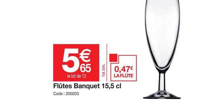 flûtes banquet 15,5 cl