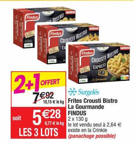 Frites Crousti Bistro La Gourmande Findus