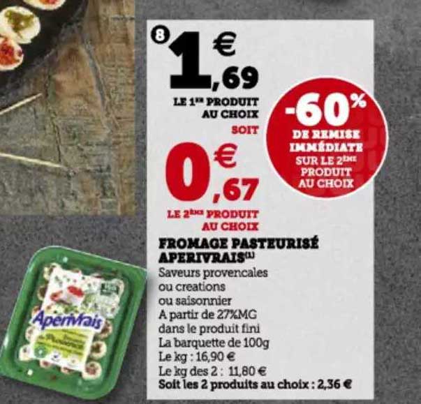 Fromage Pasteurisé Apérivrais