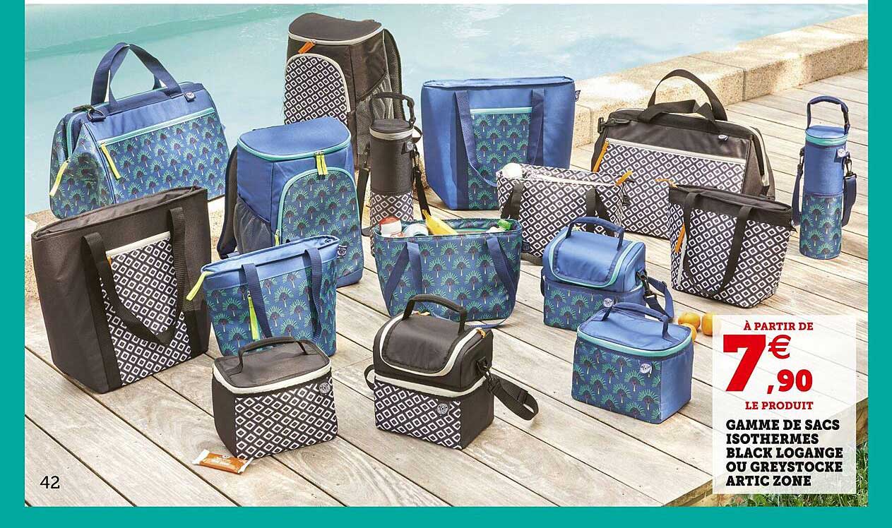 gamme de sacs isothermes black logange ou greystocke artic zone