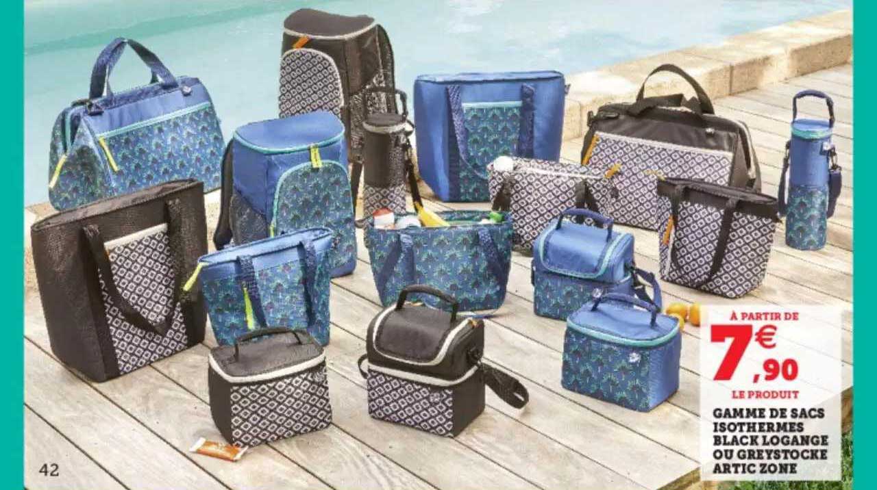 gamme de sacs isothrmes black logange ou greystocke artic zone