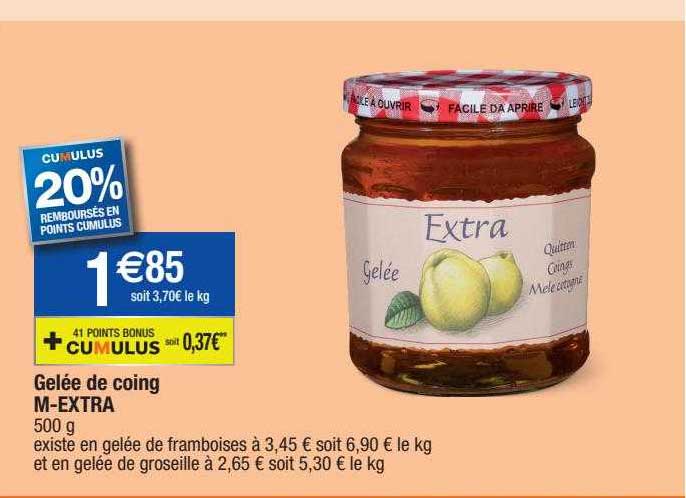 gelée de coing m-extra