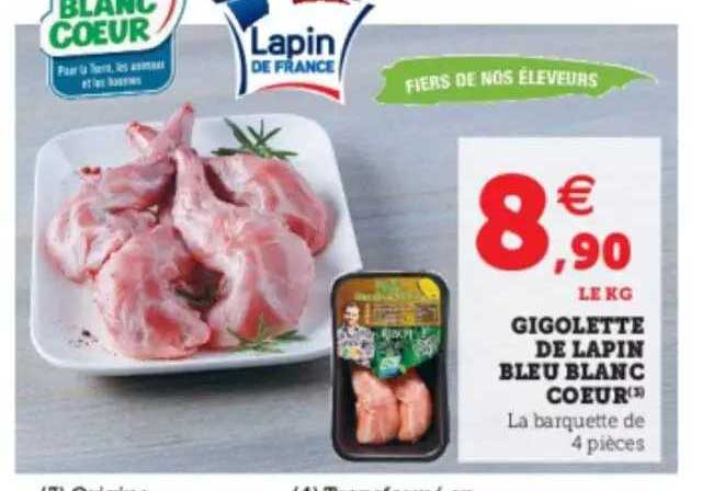 gigolette de lapin bleu blanc cœur