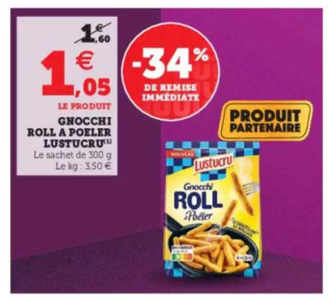 gnocchi roll à poêler lustucru