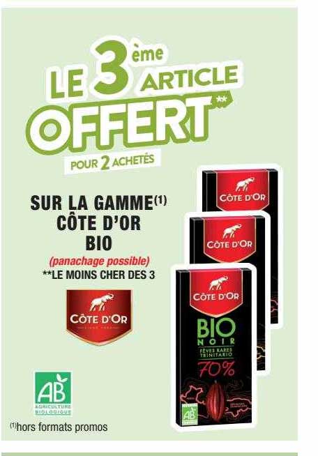 La Gamme Côte D'or Bio