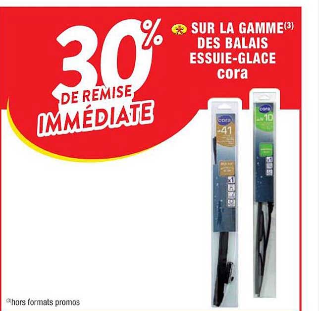 la gamme des balais essuie-glace cora
