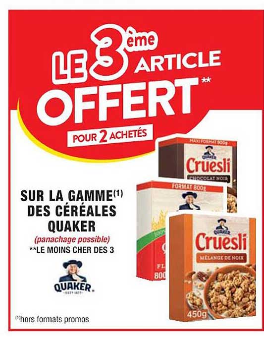 La Gamme Des Céréales Quaker