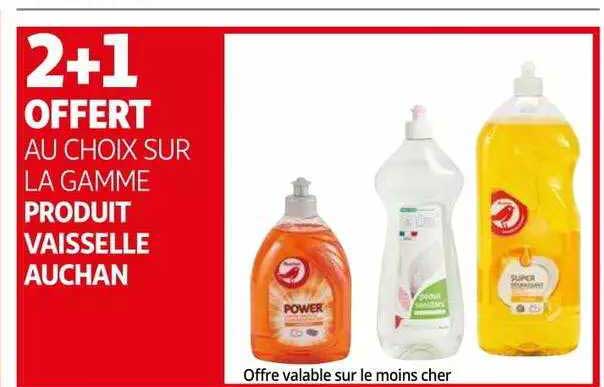 La Gamme Produits Vaisselle Auchan
