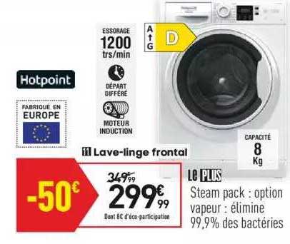 lave-linge frontal hotpoint