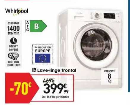 lave-linge frontal whirlpool