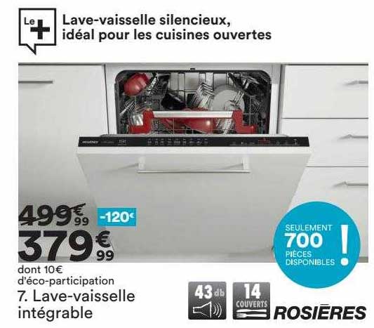 lave-vaisselle intégrable rosières
