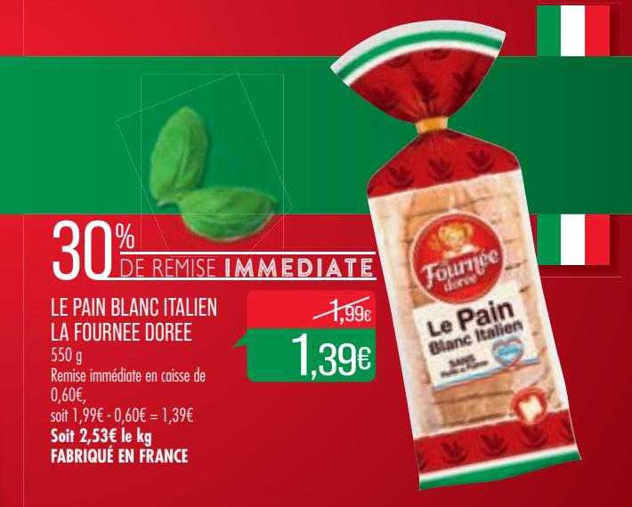 le pain blanc italien la  fournée dorée