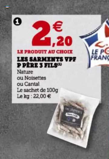 les sarments vpf p père 3 fils