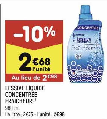 Lessive Liquide Concentrée Fraîcheur