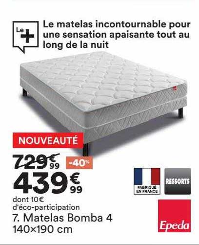 matelas bomba 4 140 x 190 cm