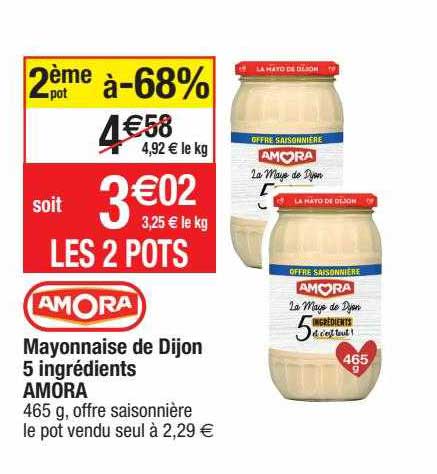 Mayonnaise De Dijon 5 Ingrédients Amora