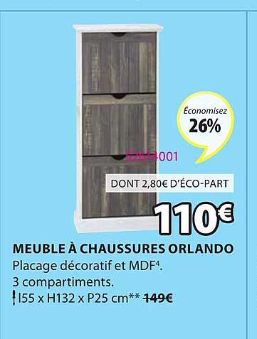 meuble à chaussures orlando