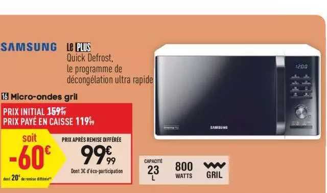 micro-ondes gril samsung