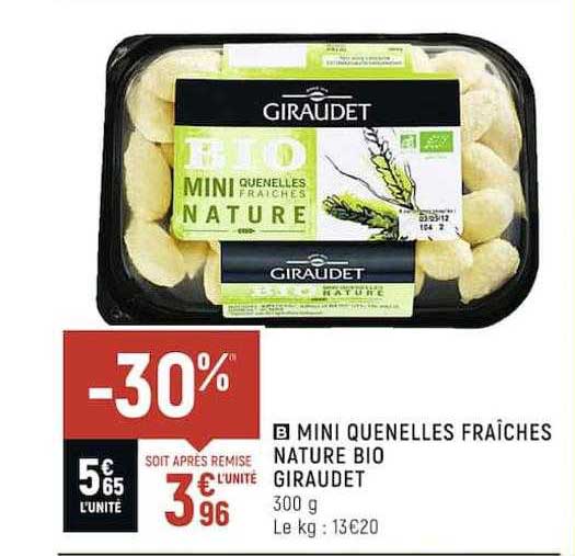Mini Quenelles Fraîches Nature Bio Giraudet