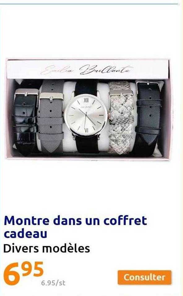 montre dans un coffret cadeau