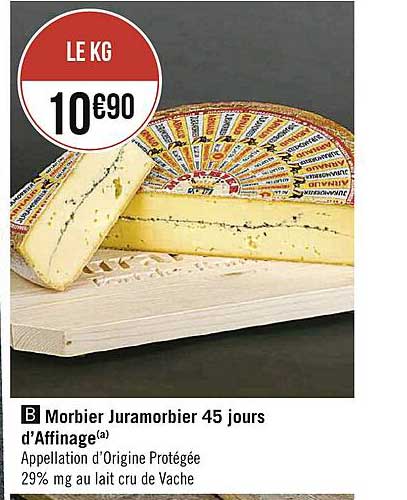 morbier juramorbier 45 jours d'affinage