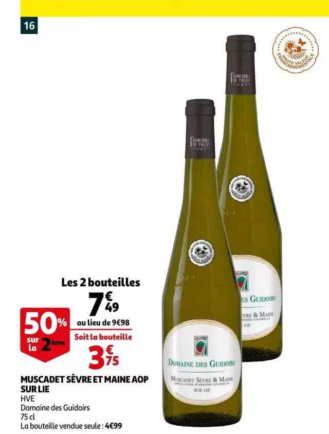 muscadet sèvre et maine aop sur lie