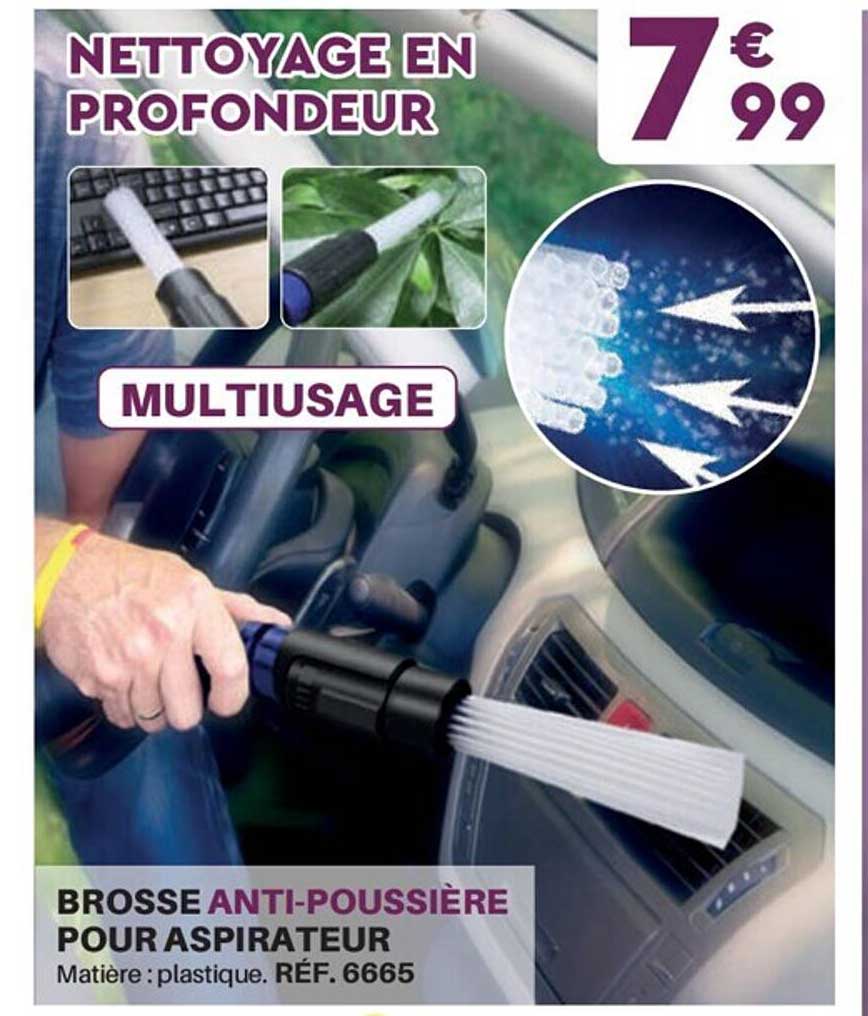 nettoyage en profondeur, brosse anti-poussière pour aspirateur