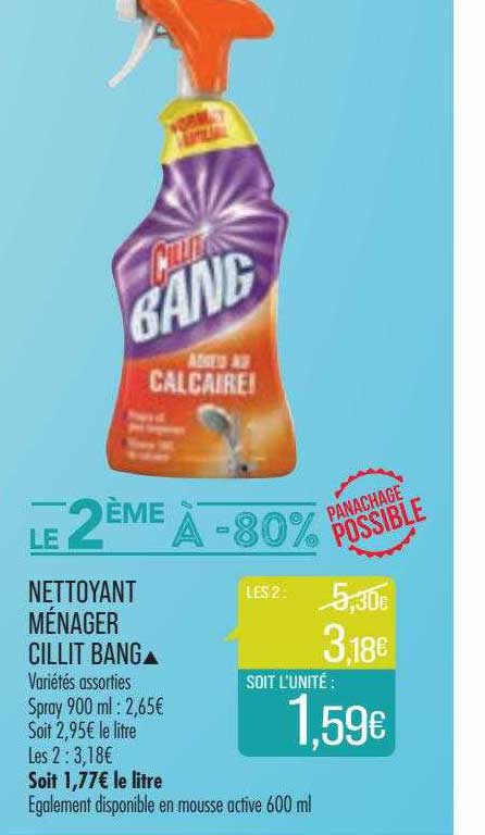 nettoyant ménager cillit bang