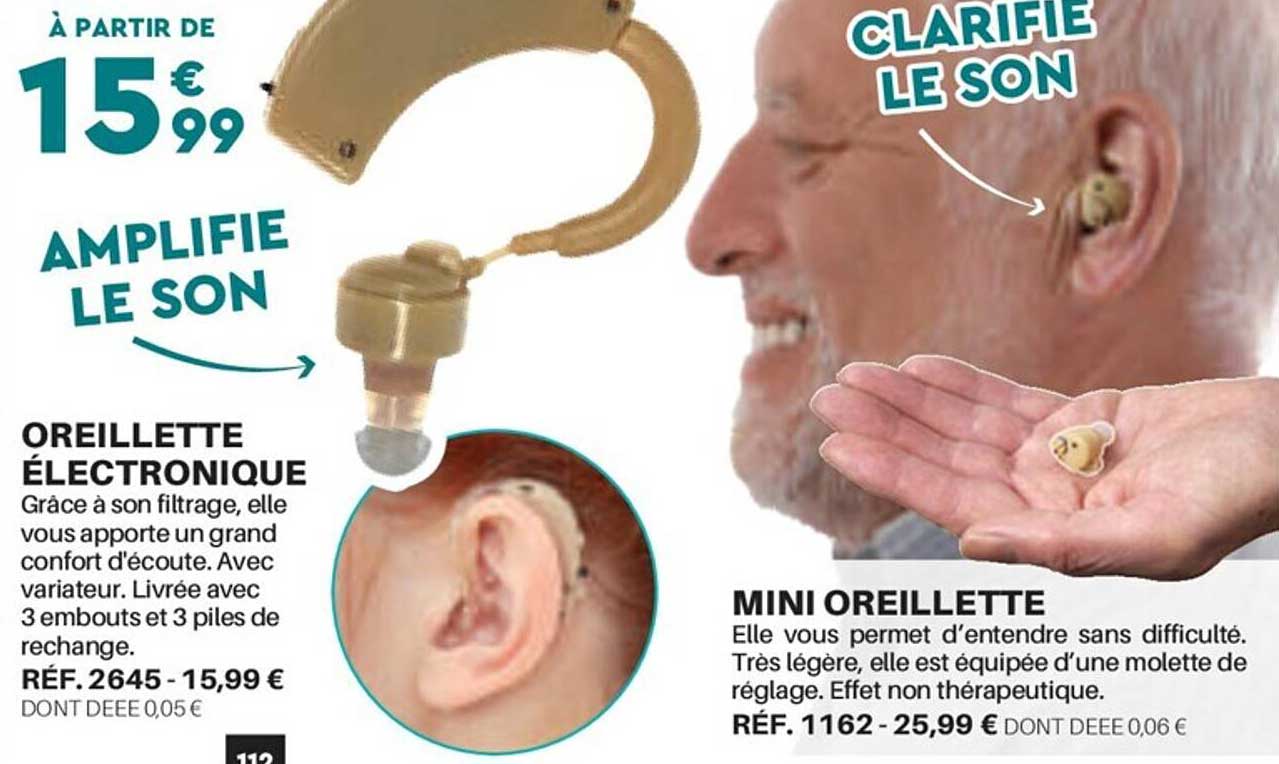 oreillette électronique, mini oreillette