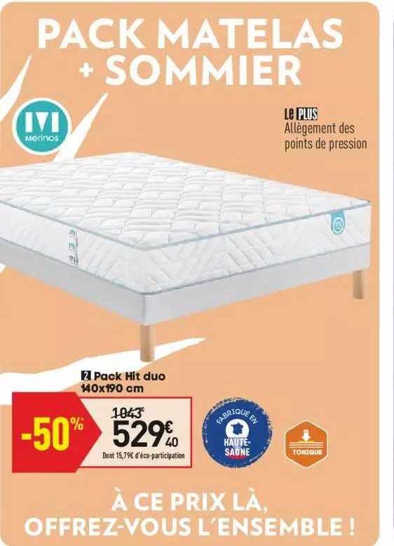 pack hit duo 140 x 190 cm