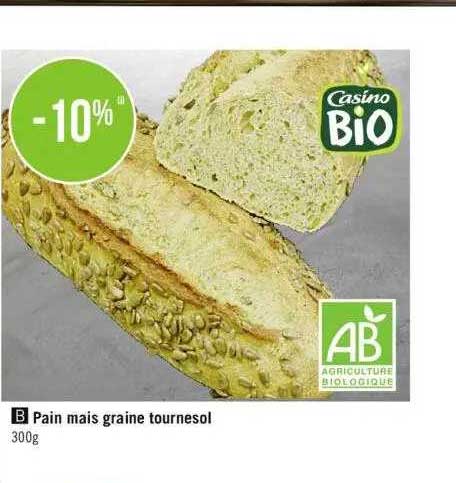 pain maïs graine tournesol