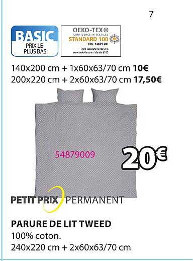 parure de lit tweed