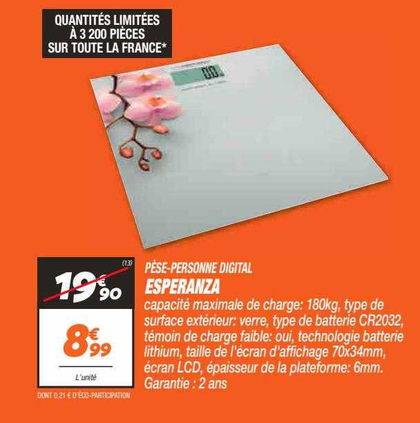 Pèse-personne Digital Esperanza