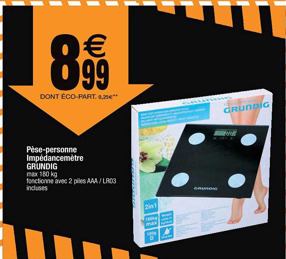 pèse-personne impédancemètre grundig