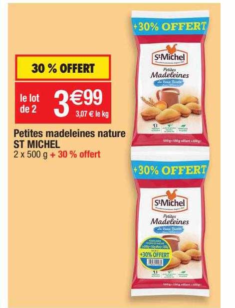 petites madeleines nature st michel