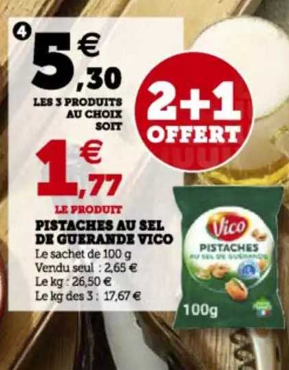 Pistaches Au Sel De Guérande Vico